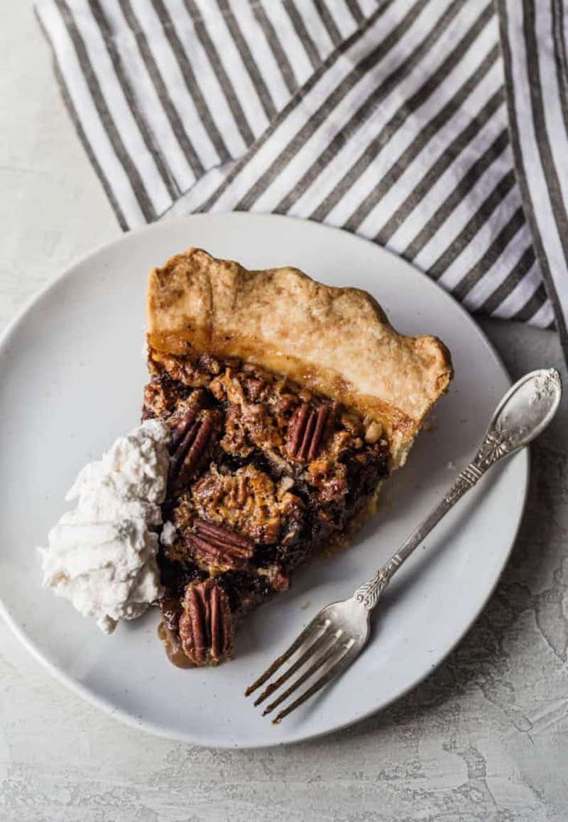 Thanksgiving pie recipes: Chocolate Bourbon Pecan Pie at Well Seasoned Studio