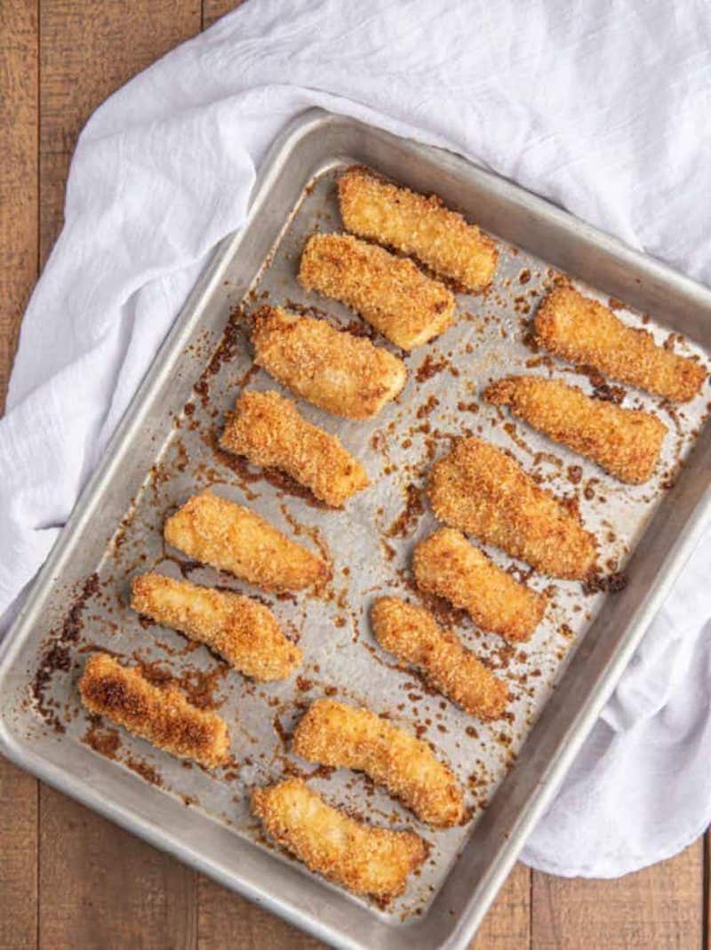 Weekly meal plan: Fish Sticks at Dinner then Dessert
