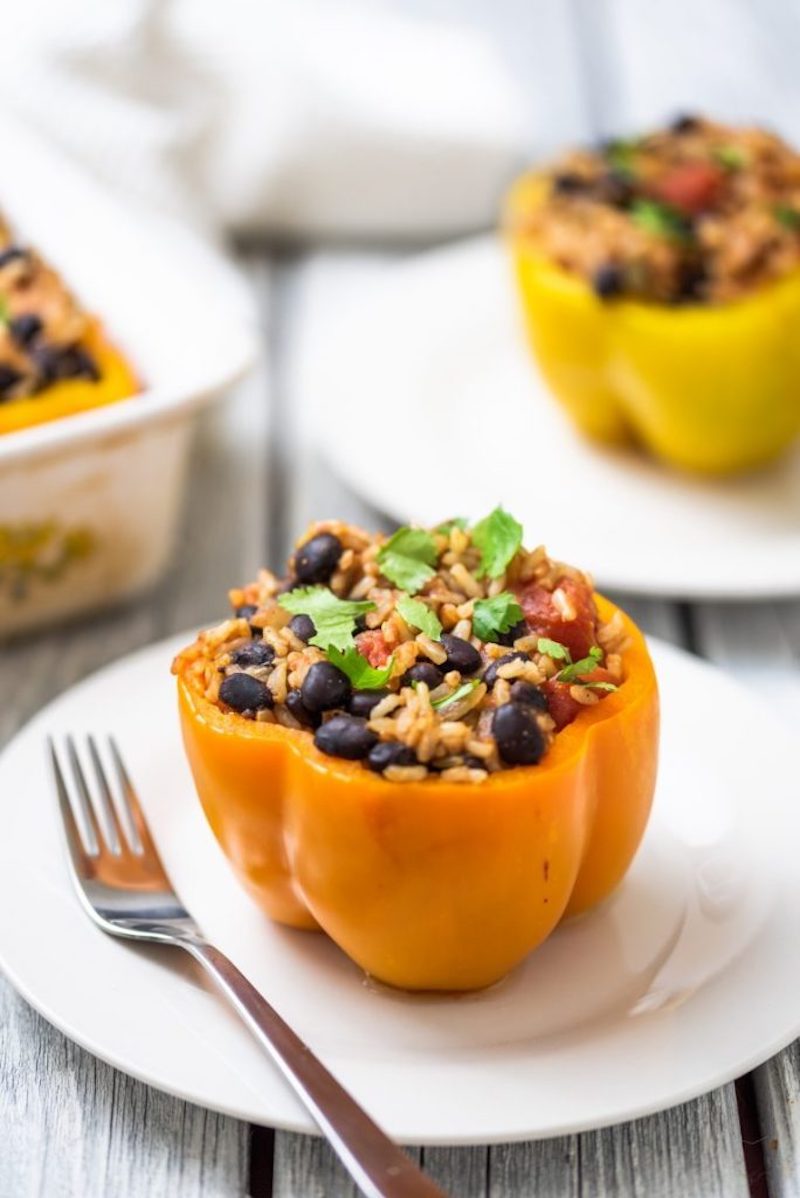Weekly meal plan: Southwestern Stuffed Peppers at Nut Free Vegan