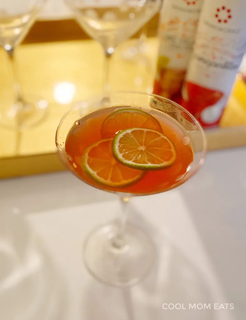 Easy cocktail garnishes: Float 3 citrus wheels instead of putting one on the rim | cool mom eats Easy cocktail garnishes: Float 3 citrus wheels instead of putting one on the rim | cool mom eats