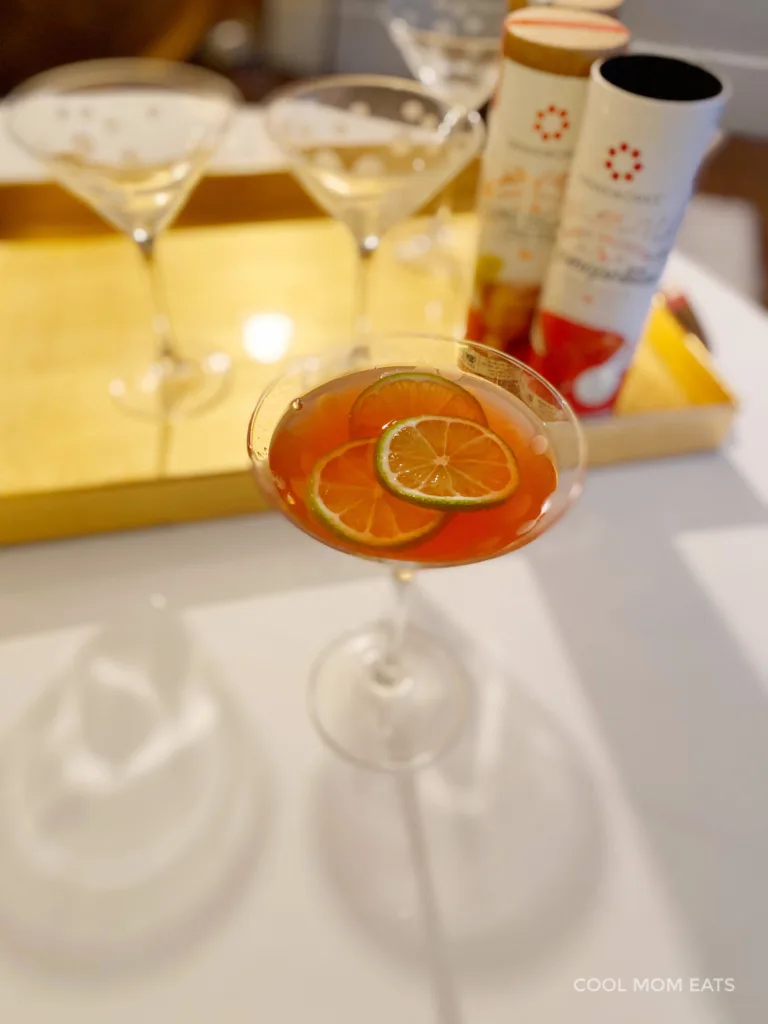 Easy cocktail garnishes for dummies: Float three thin citrus wheels | cool mom eats Easy cocktail garnishes for dummies: Float three thin citrus wheels | cool mom eats