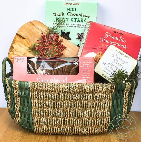 Trader Joe's Gifts | Natural Green Mom gift basket Trader Joe's Gifts | Natural Green Mom gift basket