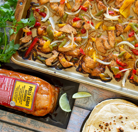 Trader Joes easy dinner ideas: Sheet Pan Fajitas recipe