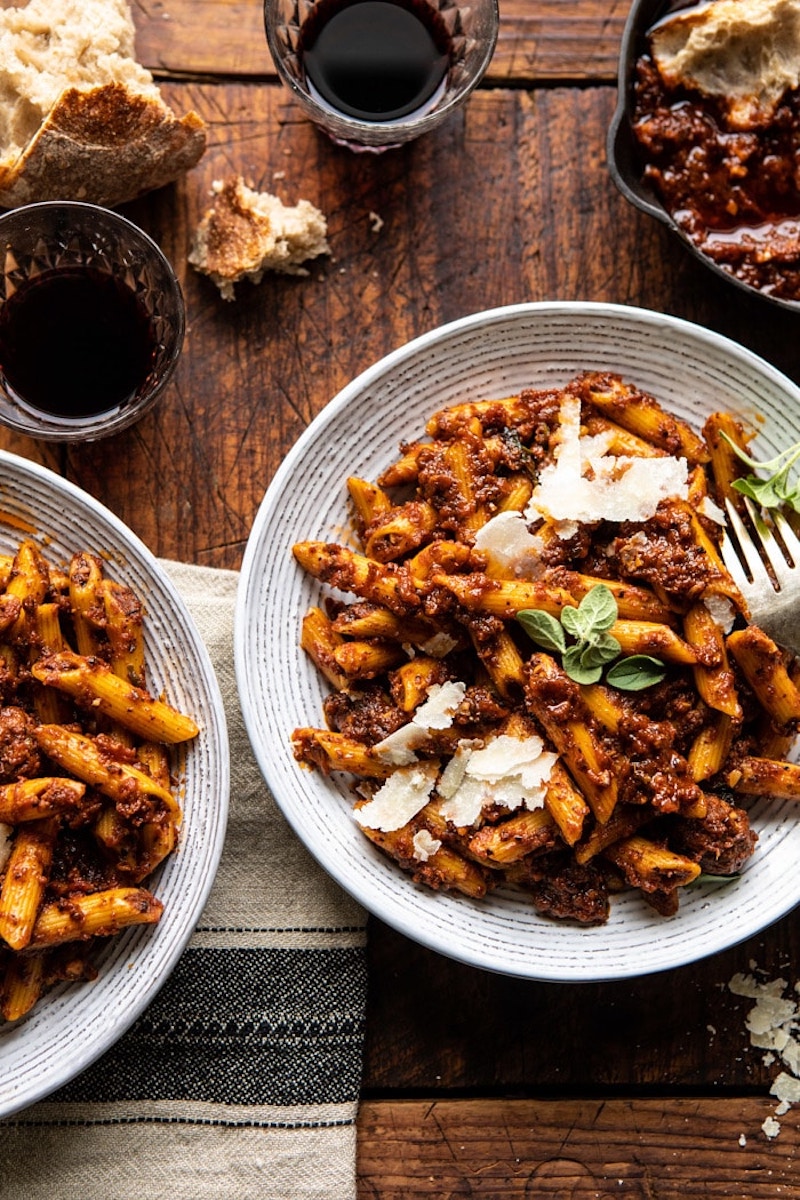 Weekly meal plan: Super Easy Penne at Halfbaked Harvest