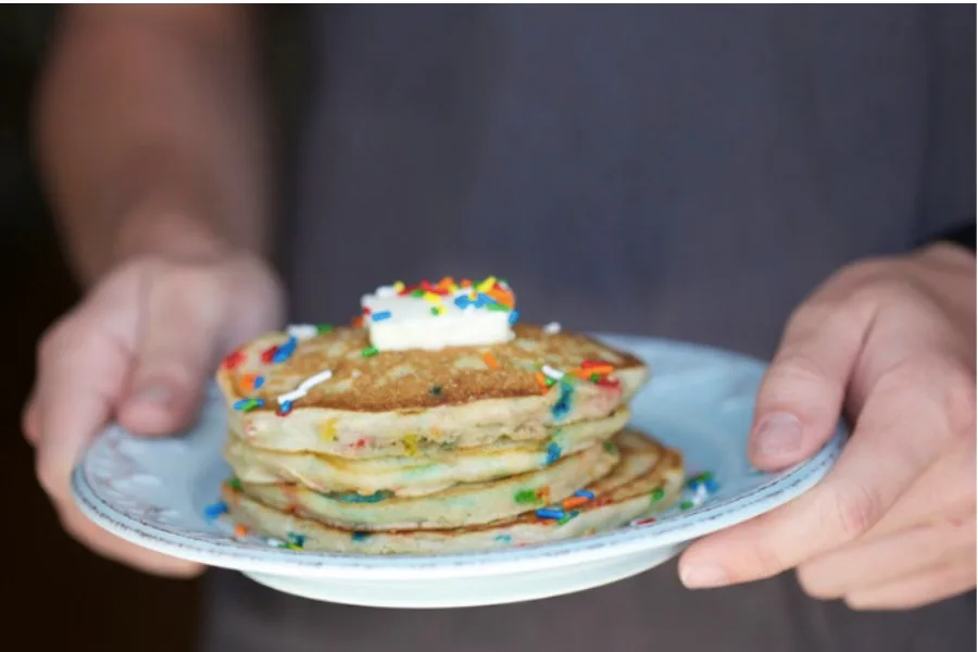 Indulgent pancake hacks forNational Pancake Day: Funfetti pancakes from My Cooking Spot