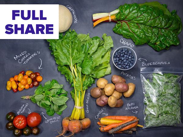 Produce delivery options: Try a CSA share like this from Flocktown Farm