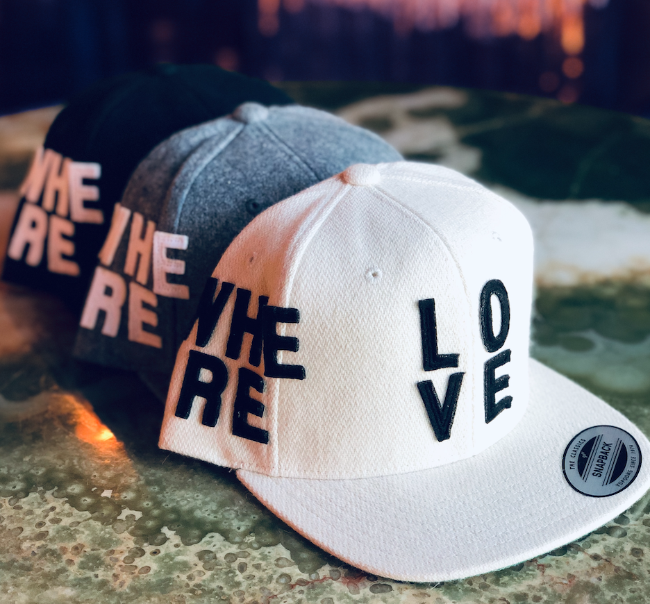 Where Love Lives caps from EP & LP support a great LA restaurant 