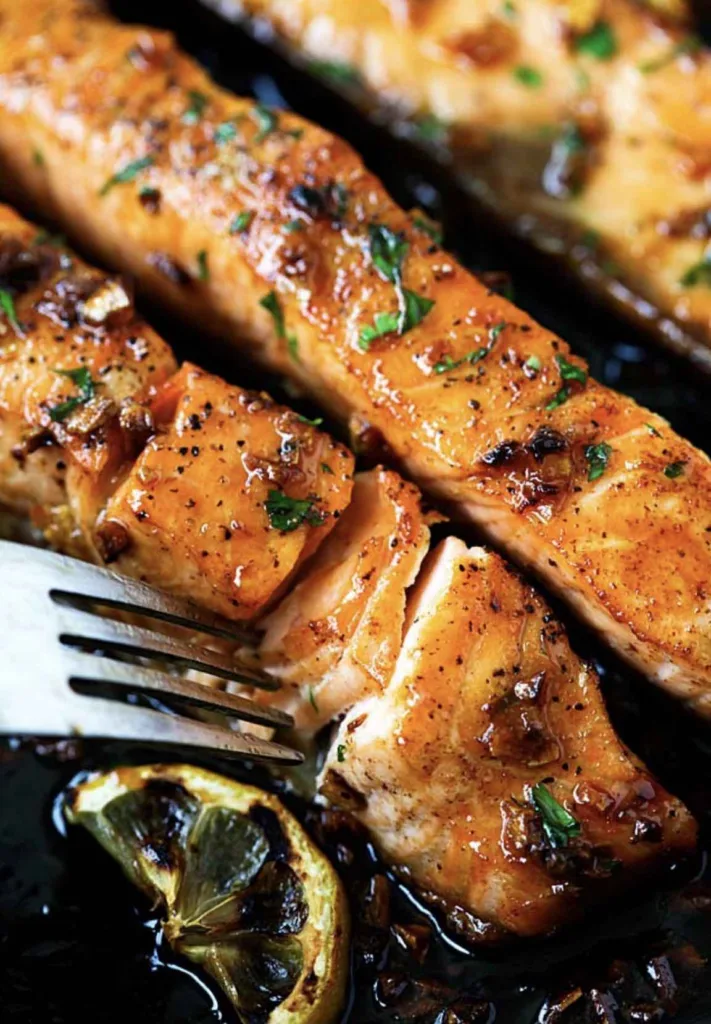 Honey Garlic Salmon from Rasa Malaysia