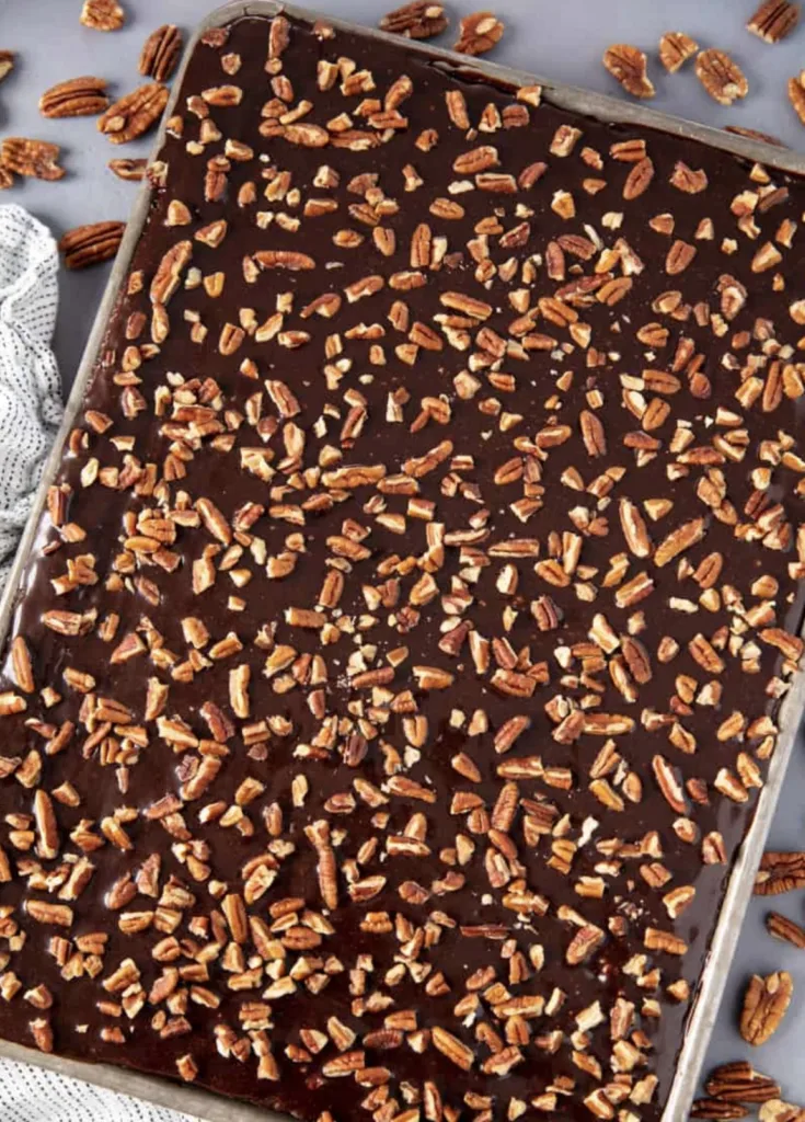 Most Amazing Texas Sheet Cake from TheStayAtHomeChef