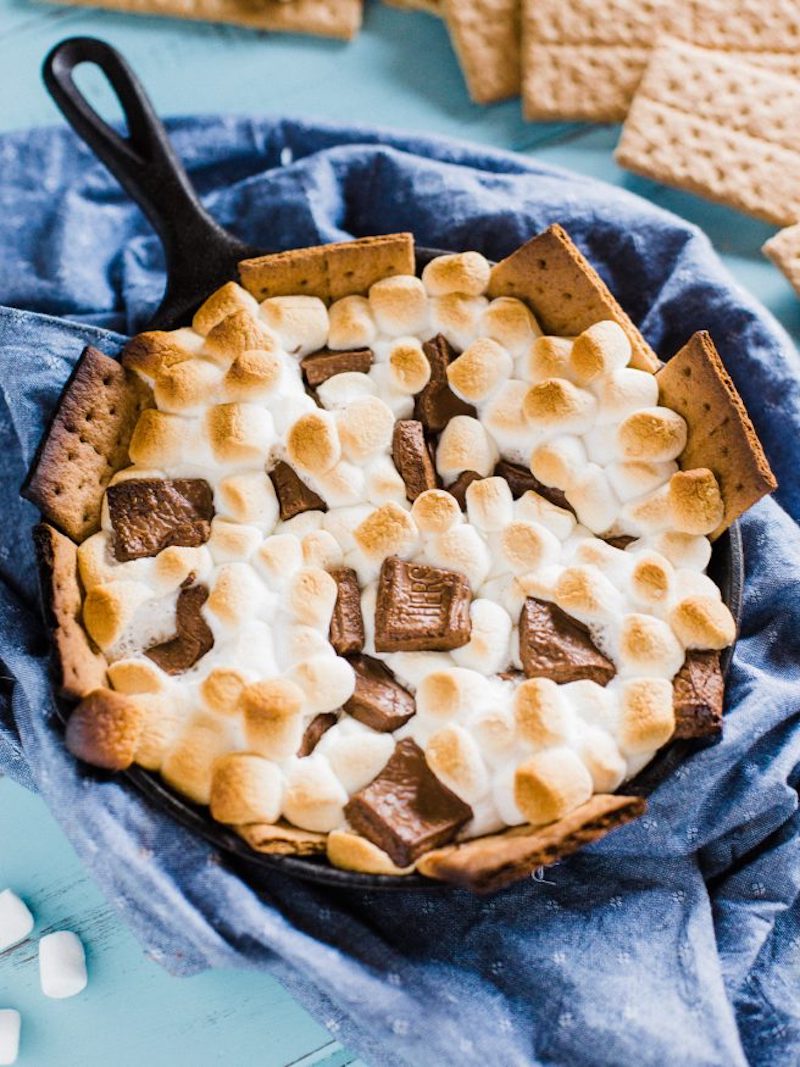 Easy backyard camping recipes: S'mores dip at Dad with a Pan