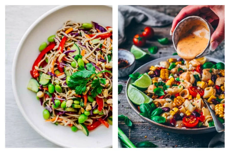 How to make our 4 favorite easy pasta salads: Italian, Mexican, Greek and Asian. Plus tons of add-ins to make it your own!