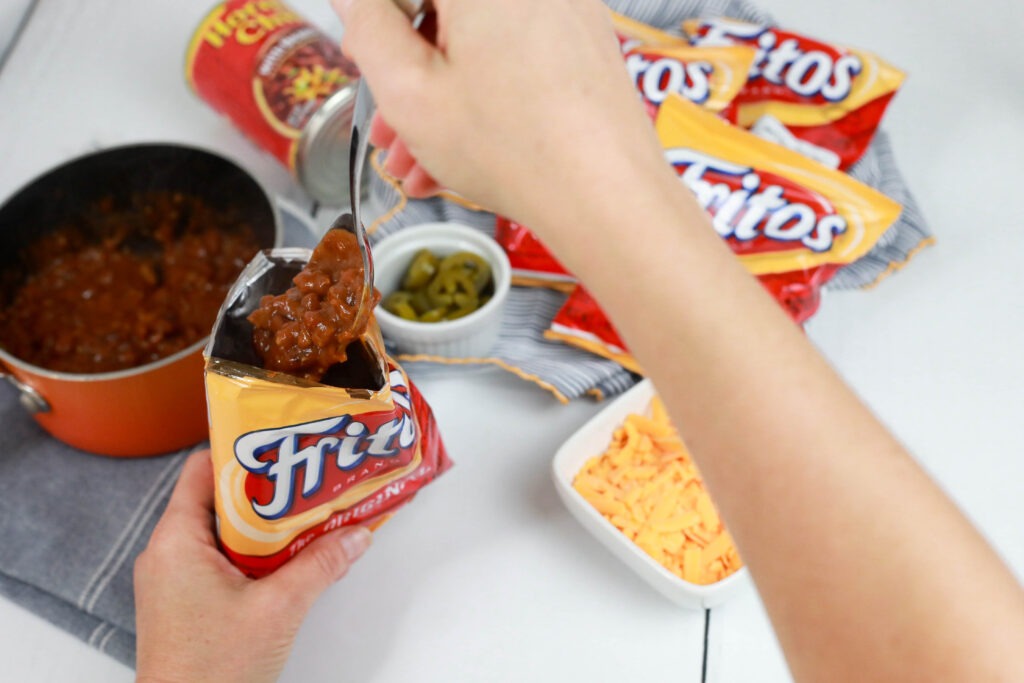 6 easy hot lunches your kids can make themselves: These Walking Frito pies from 5 dinners 1 hour are such a classic. 6 easy hot lunches your kids can make themselves: These Walking Frito pies from 5 dinners 1 hour are such a classic.