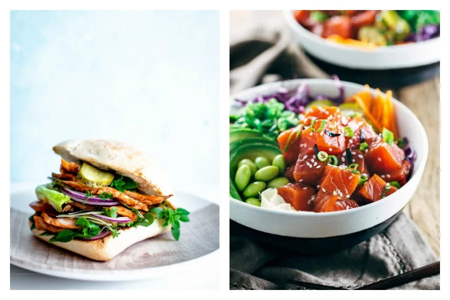 Weekly meal plan: 5 easy meals you don't have to cook, from a sandwich smorgasbord to poke bowls at Jessica Gavin