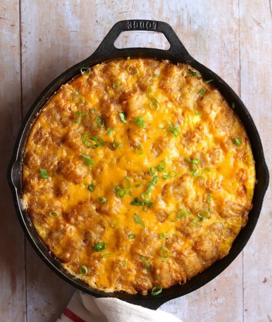 Great recipes from Black food bloggers: Extraordinary Denver Omelet Tater Tot Casserole from The Hungry Hutch