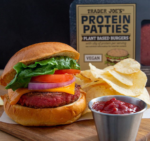 Trader Joe's Protein Patties grill up like regular burgers for your summer barbecue