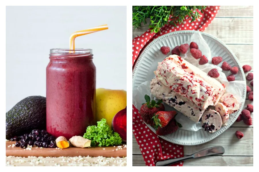 6 great seasonal berries recipes, with some unexpected ways to use them up | Berry & Beet Smoothie at Refresh My Health, Compound Berry Butters at Mom Needs Chocolate