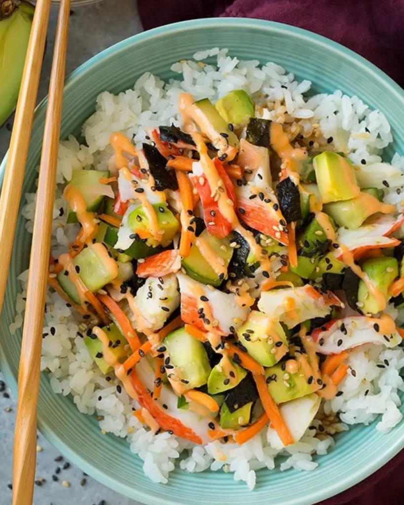 California Sushi Roll Bowls from cooking Classy California Sushi Roll Bowls from cooking Classy