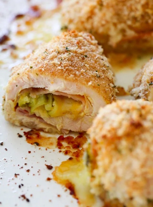 Pickle-juice marinated Chicken Cubano recipe from Skinny Taste