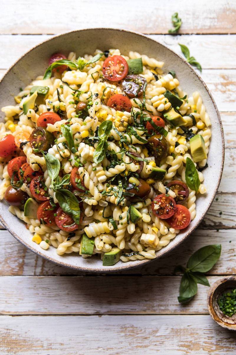 Weekly meal plan: Make a big bowl of Halfbaked Harvest's pasta salad earlier in the day for an easy dinner.