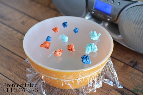 Simple kitchen science experiments: Watch out sound waves work at Premeditated Leftovers