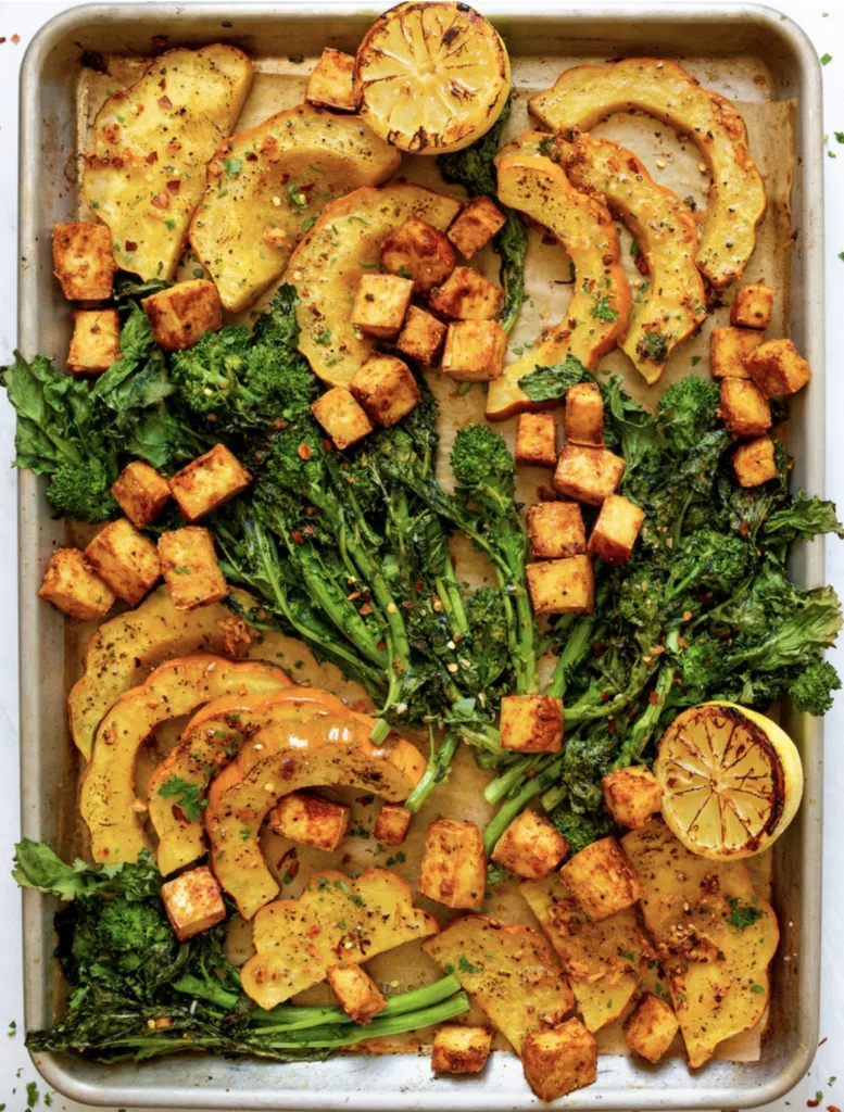 Roasted Tofu Acorn Squash and Broccoli Rabe with Calabrian Chili Paste via TheFeedFeed Roasted Tofu Acorn Squash and Broccoli Rabe with Calabrian Chili Paste via TheFeedFeed