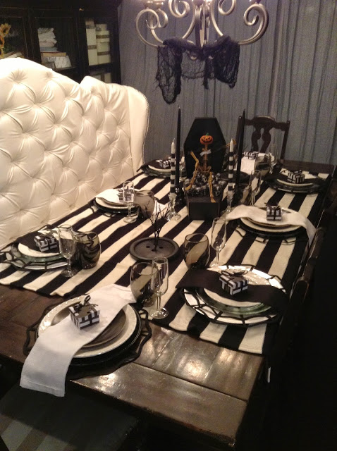 Halloween themed dinner party ideas: Tim Burton and Beetlejuice