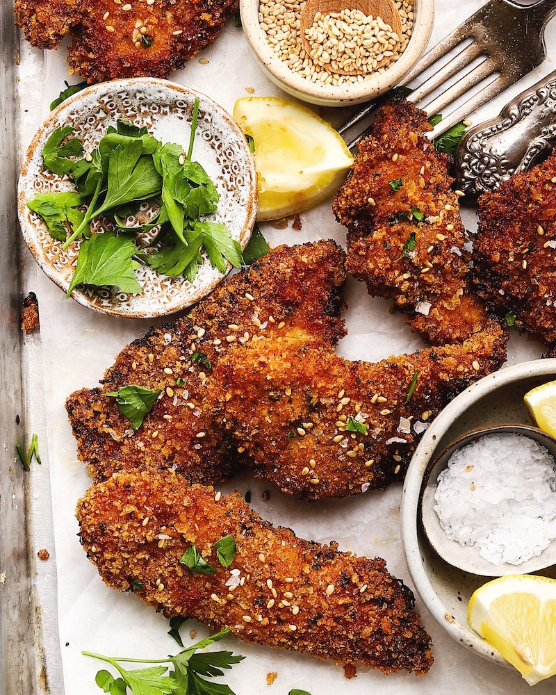 Kids menu favorites upgraded for the family: Chicken tenders at Lindsey Eats LA