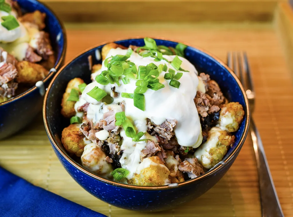 Fully Loaded Brisket Tater Tots from Dude that Cookz