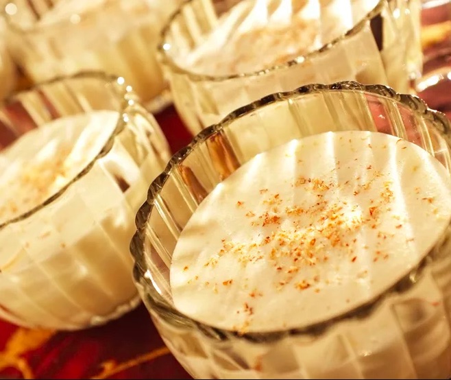 Homemade make-ahead eggnog from Alton Brown is a decadent holiday treat