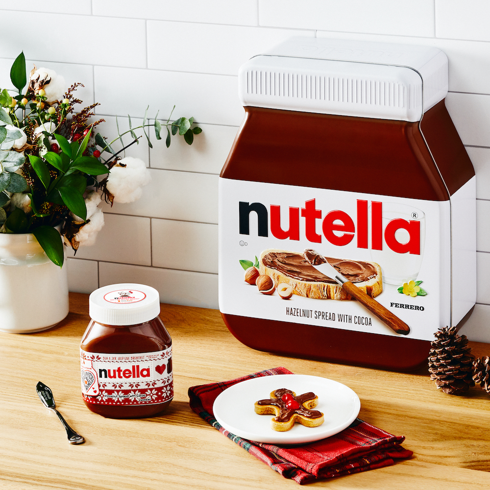 Nutella holiday gingerbread pancake kit benefitting No Kid Hungry