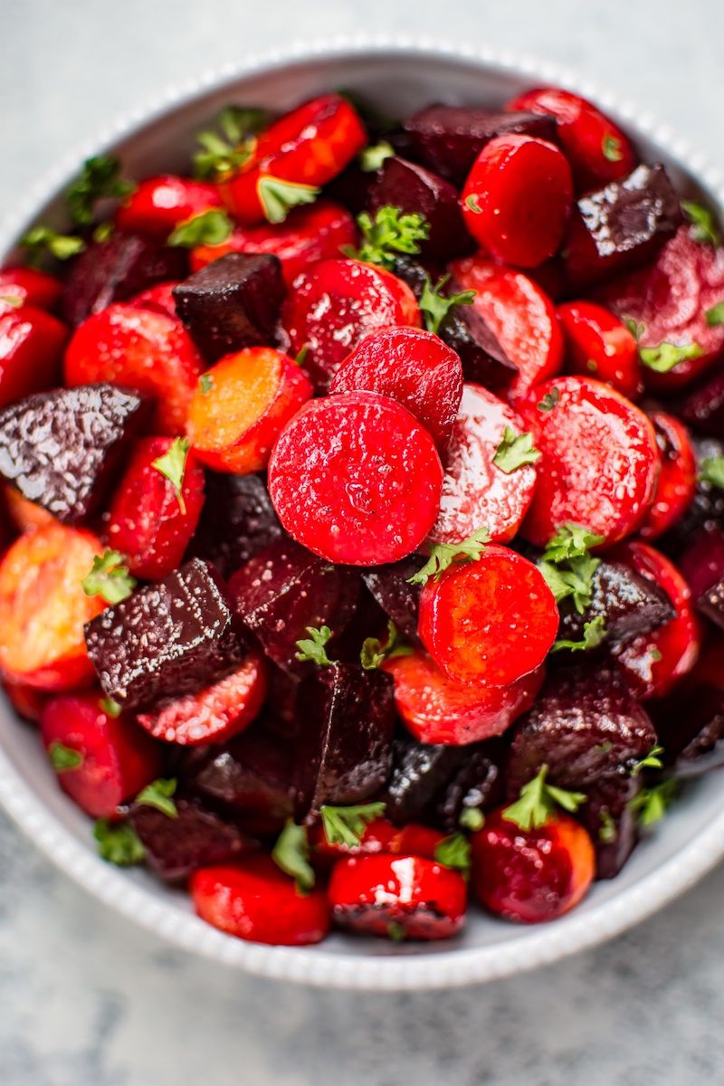 Sidesgiving recipes: Roasted beets and carrots at Salt and Lavender