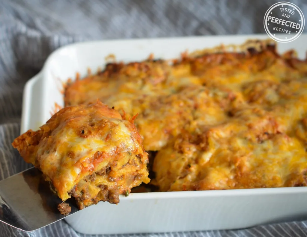 StackedBeefEnchiladas from OnceUponAChef StackedBeefEnchiladas from OnceUponAChef