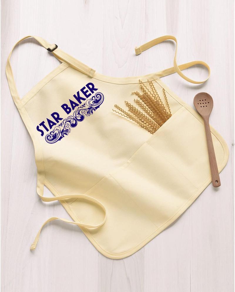 Gifts for Great British Baking Show fans: A star baker apron for the best baker you know. Gifts for Great British Baking Show fans: A star baker apron for the best baker you know.