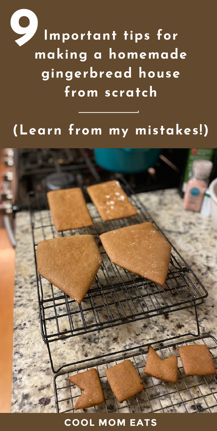 9 essential tips for making a homemade gingerbread house. Yes, from scratch! CoolMomEats.com