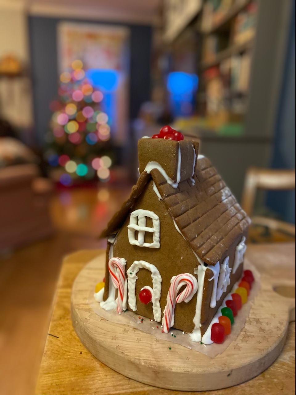 Tips for building your first homemade gingerbread house to maximize fun, and eliminate tears! | Photo © Kate Etue for Cool Mom Eats