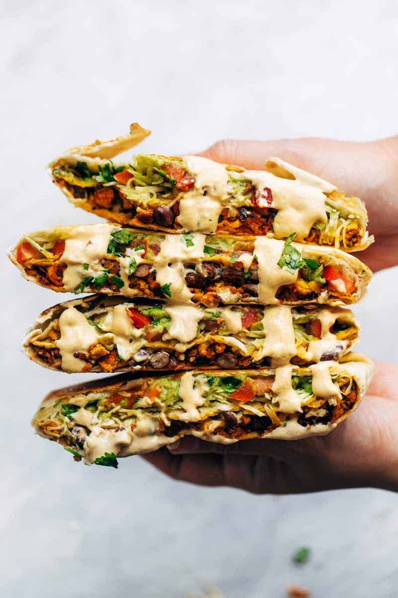 Weekly meal plan: Vegan Crunchwrap Supremes at Pinch of Yum Weekly meal plan: Vegan Crunchwrap Supremes at Pinch of Yum