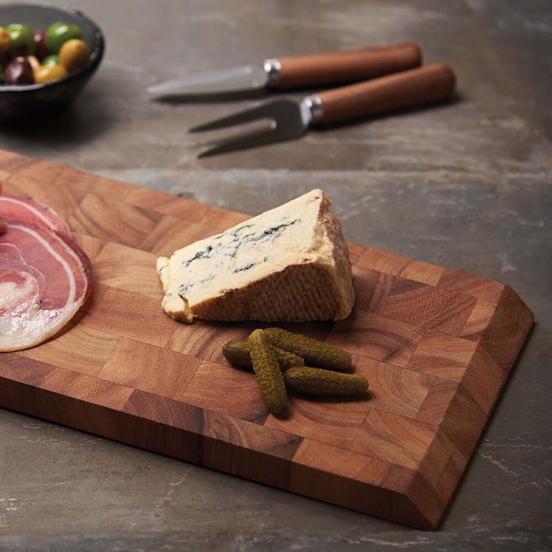 Our favorite boards for charcuterie boards: A long, slim wood board like the ones at Sur la Table
