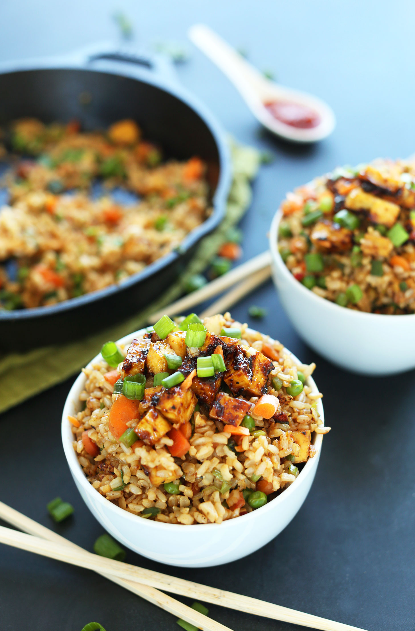 5 tofu recipes for kids: The Vegan fried rice at Minimalist Baker is a favorite of ours