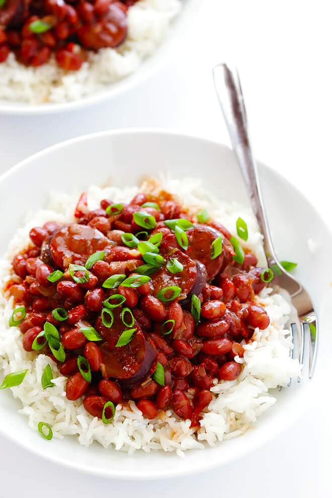 Weekly Meal Plan 9: Crock Pot Red Beans and Rice at Gimme Some Oven