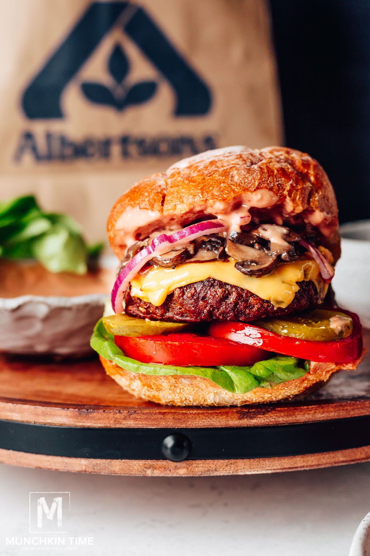 Weekly meal plan 10: Beyond Meat burgers at Munchkin Time