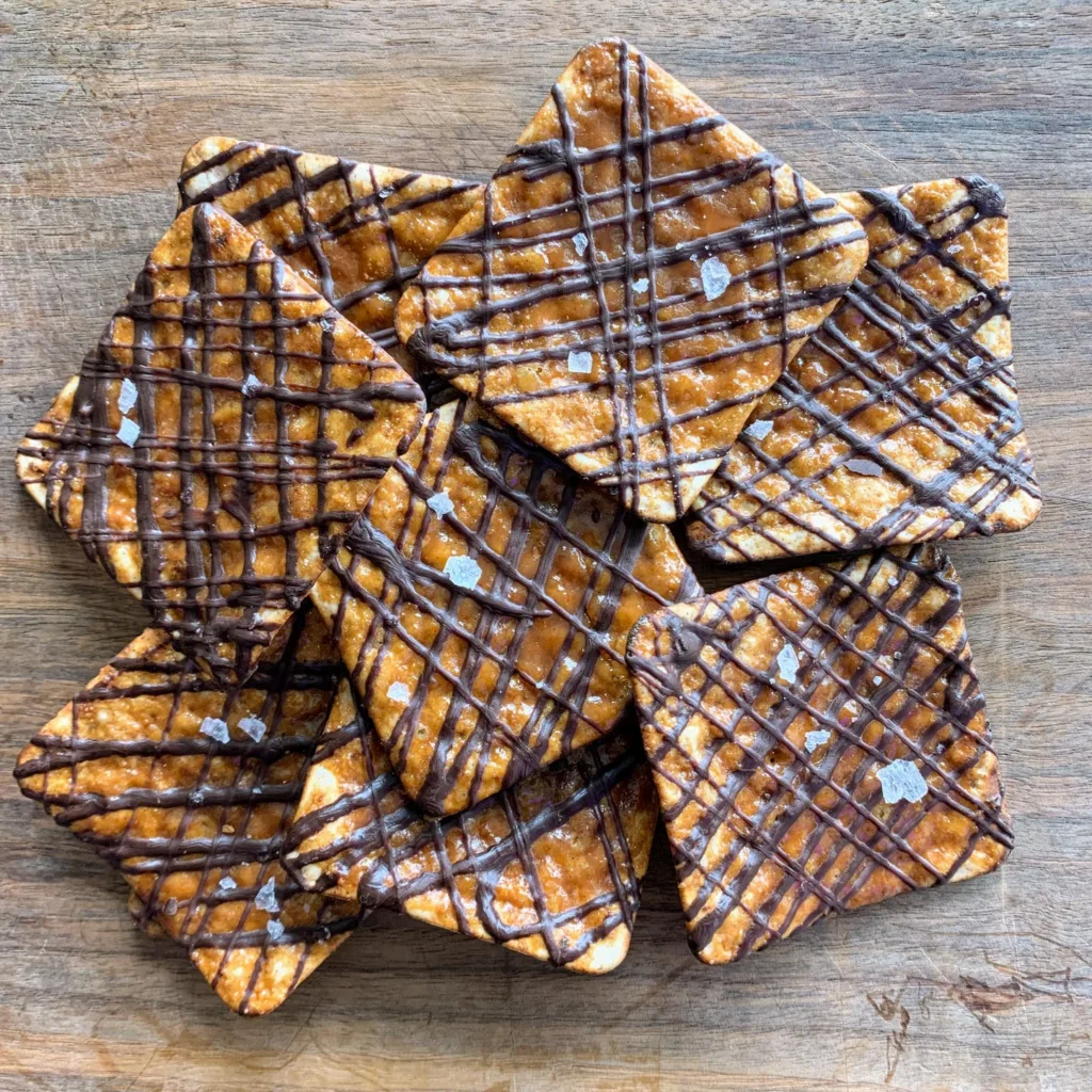 Gourmet chocolate matzo for Passover: Chocolate Toffee Matzo from Russ & Daughters Gourmet chocolate matzo for Passover: Chocolate Toffee Matzo from Russ & Daughters