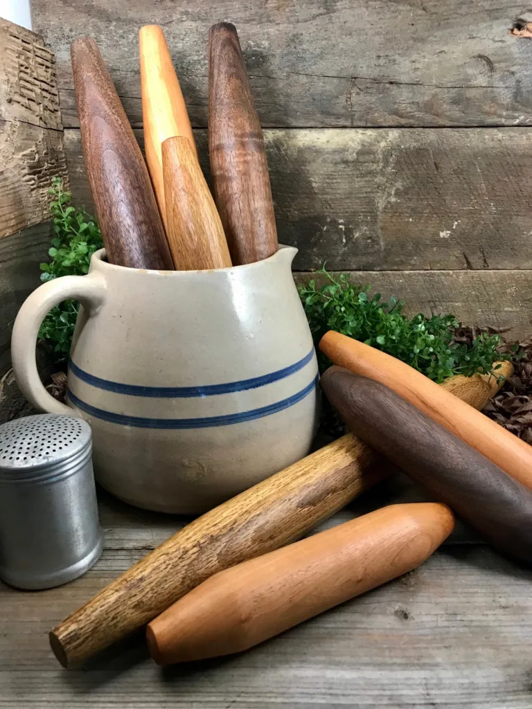 Beautifully made french rolling pins from RK Woodworking make thoughtful Mother's Day gifts under $25