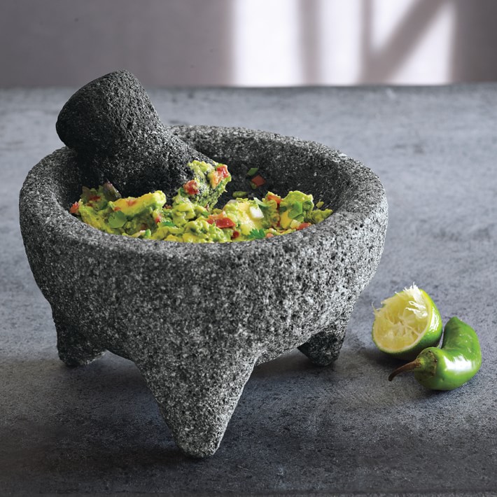 This Williams-Sonoma molcajete makes excellent guacamole