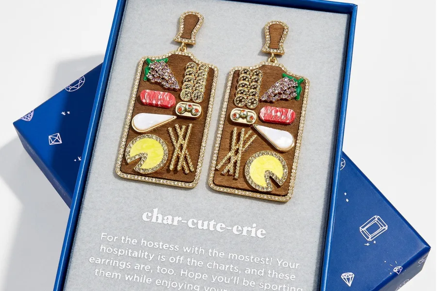 Charcuterie boards: The hot food trend is now blingier and more wearable than ever.