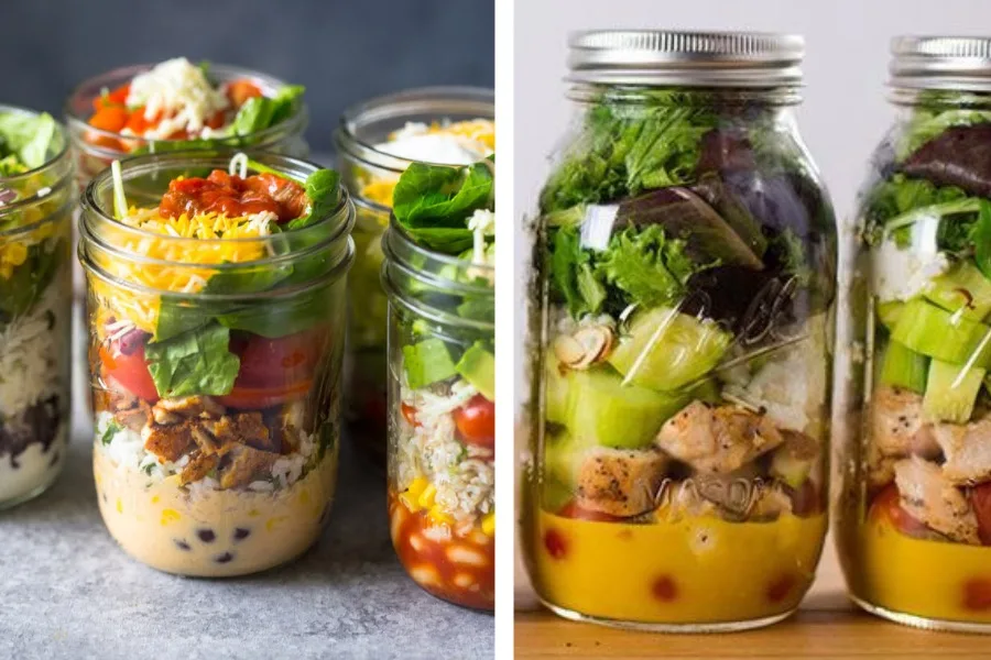 Mason Jar lunch ideas for school and work
