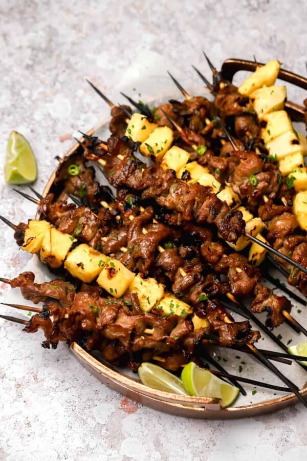 Sweet and Sour Pork Skewers from Well Seasoned Studio
