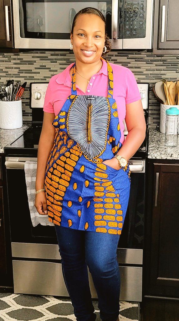 Aprons from soulPhoodie in African prints. They're not only practical and gorgeous, they support an amazing Black-owned business