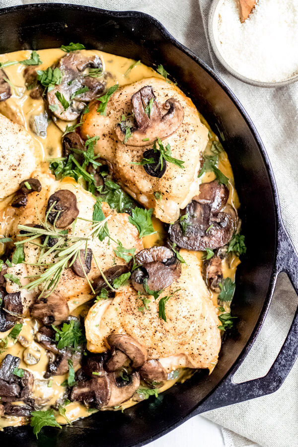 Delicious pumpkin parmesan chicken recipe from Abra's Kitchen