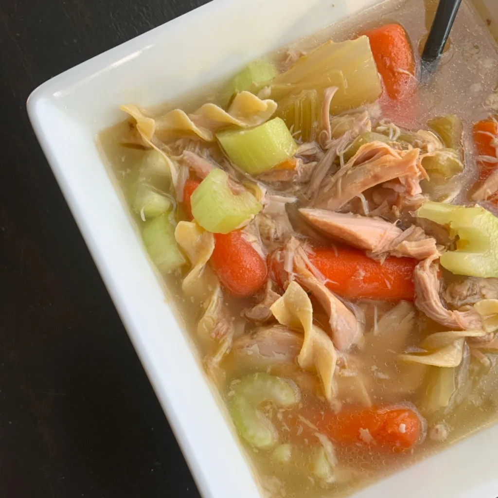 Weekly Meal Plan Ideas 44: Lazy Leftover Turkey Soup Slow Cooker Recipe from The Lazy Slow Cooker Weekly Meal Plan Ideas 44: Lazy Leftover Turkey Soup Slow Cooker Recipe from The Lazy Slow Cooker
