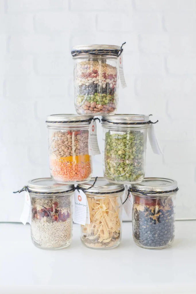 Soup mason jar gifts from Wholefully Soup mason jar gifts from Wholefully